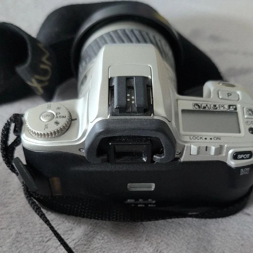 Silver SLR Camera